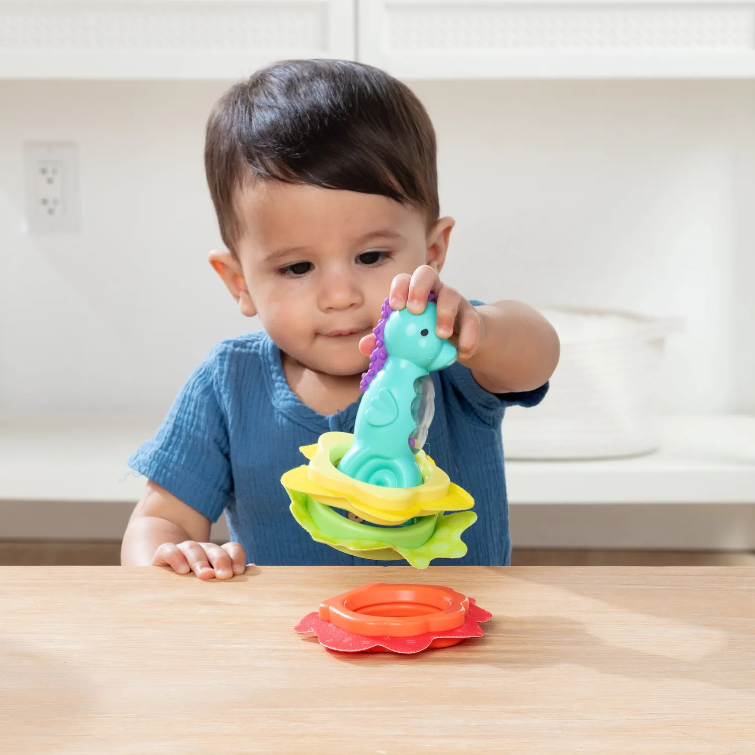 Melissa & Doug Ocean Waves Press zeepaardje stapelaar
