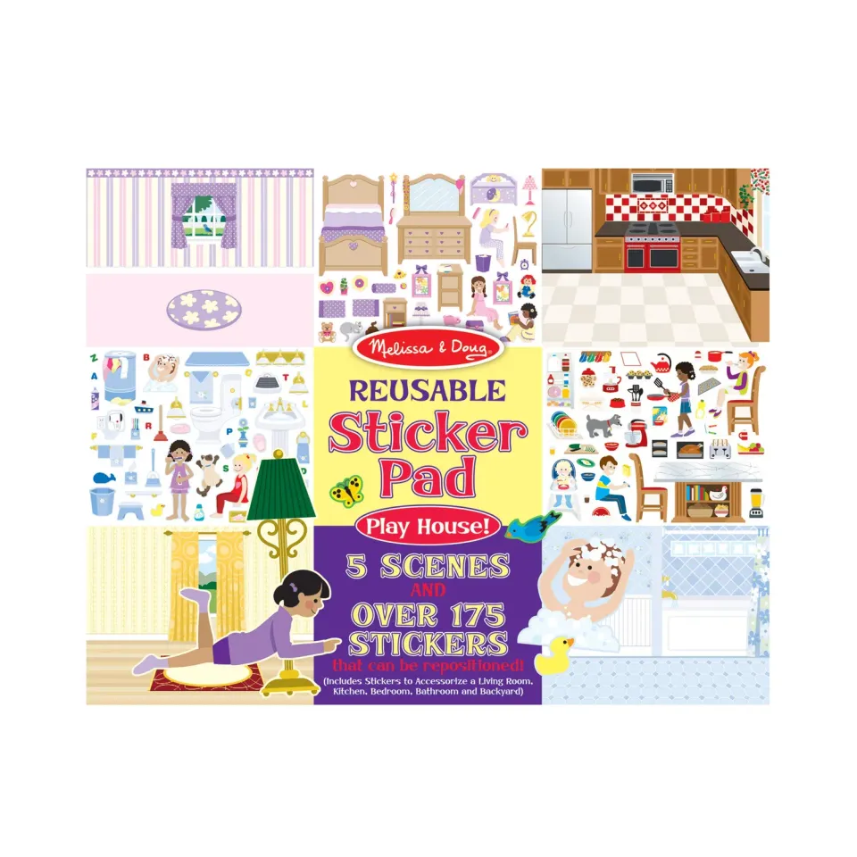 Melissa & Doug Play House herbruikbare stickers 175+