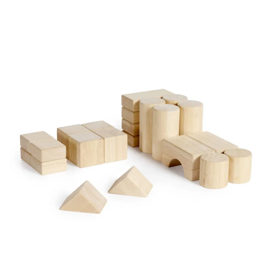Guidecraft Toddler Unit Blocks houten bouwblokken 22 stuks