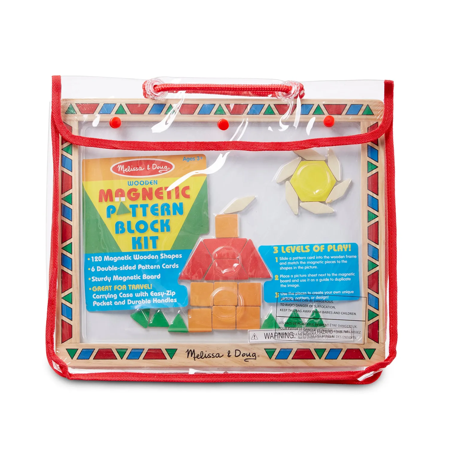 Melissa & Doug magnetisch vormen spel 120 magneten reiskoffer