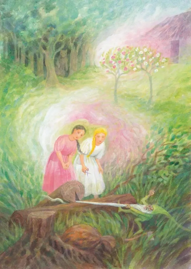 Ginger Fairy Scheeweisschen und Rosenrot kaart 10x15