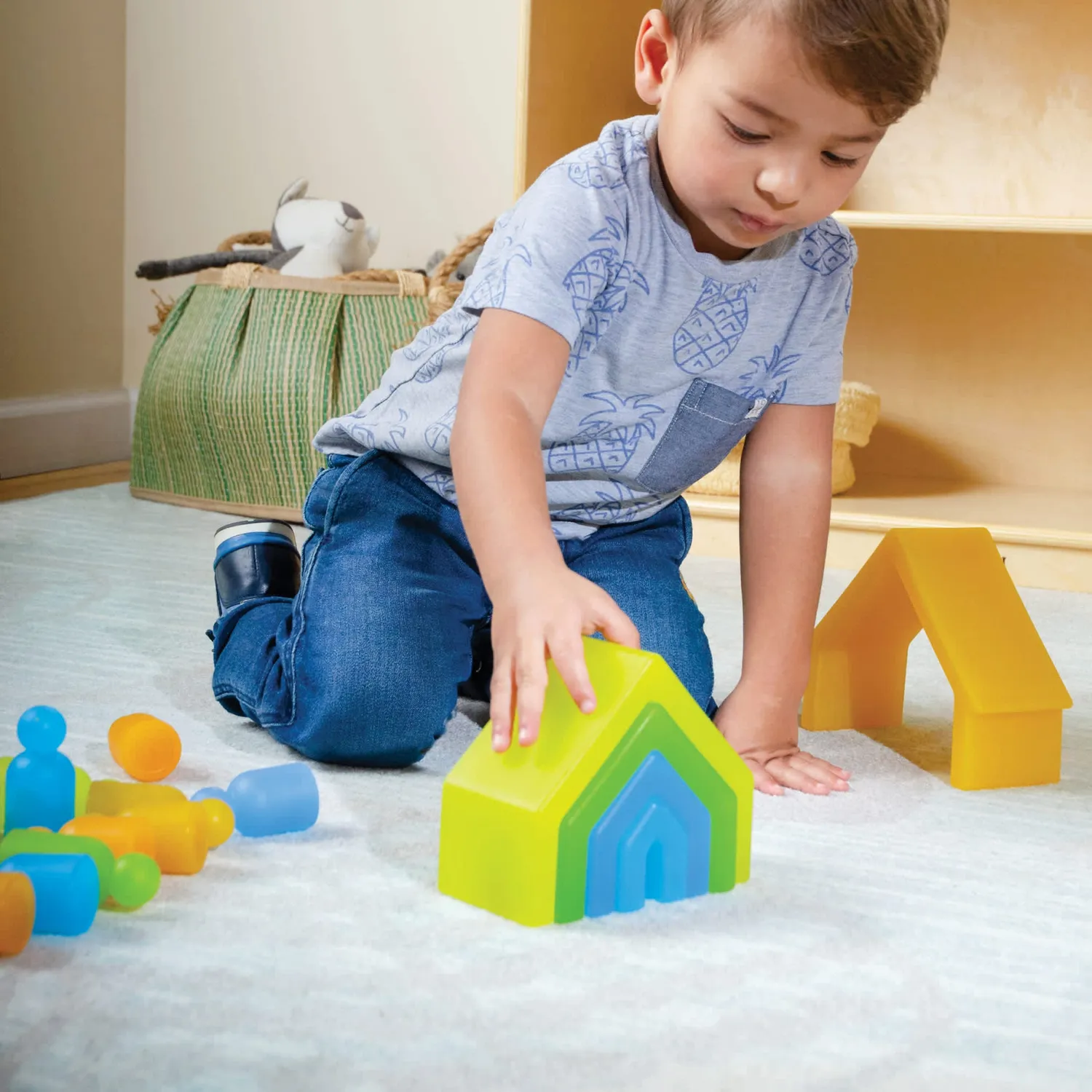 Guidecraft Discovery Stackers House stapeltoren natuurlijk