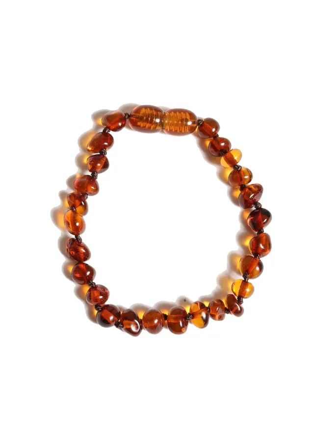 Ginger Fairy Coni barnsteen armband cognac 18,5 cm kids