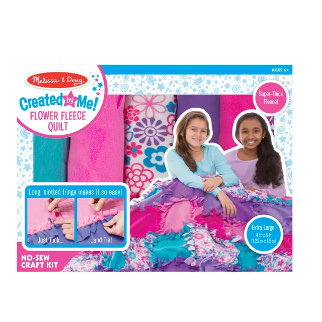 Melissa & Doug Created by Me! Flower Fleece Quilt knutselset 48-delig