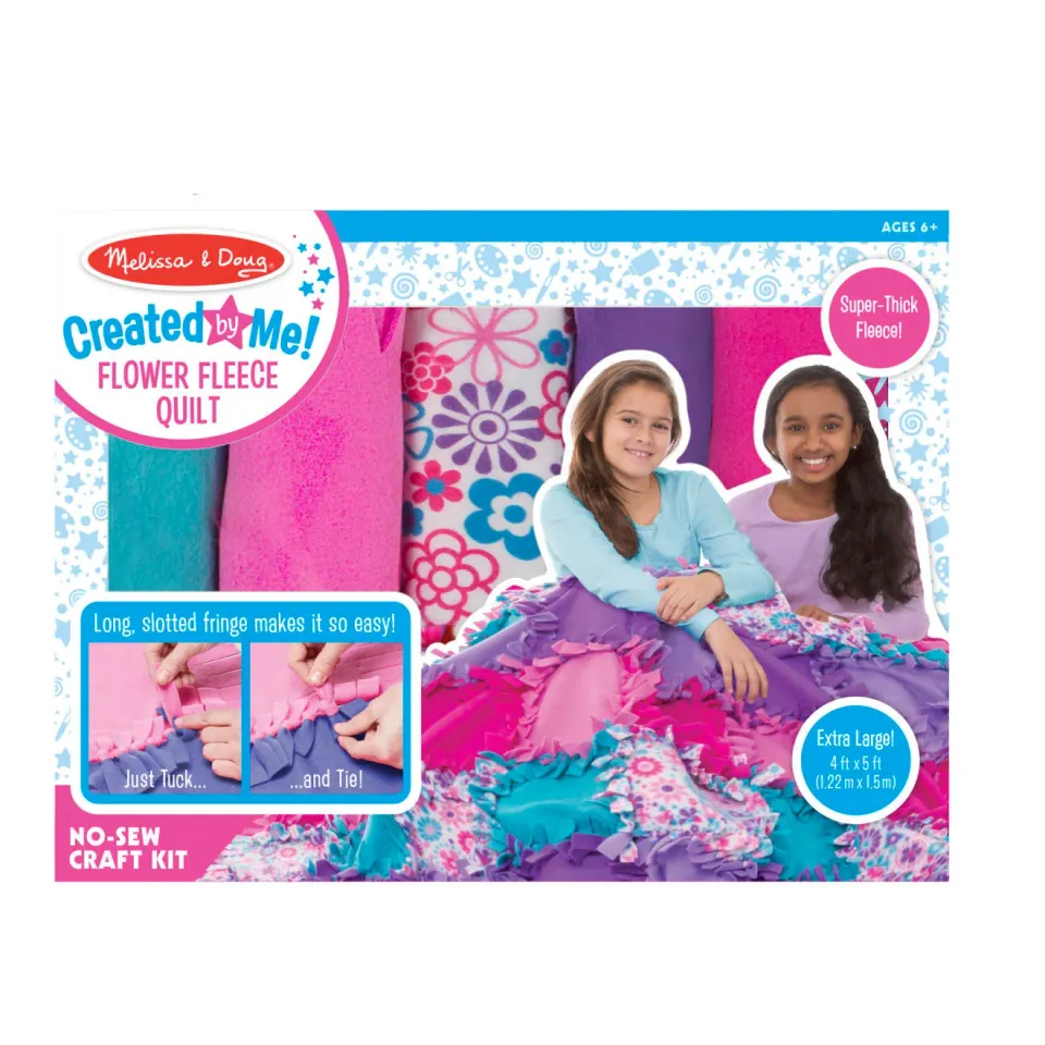 Melissa & Doug Created by Me! Flower Fleece Quilt knutselset 48-delig