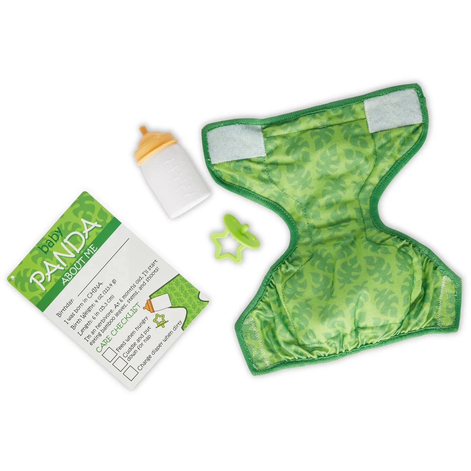 Melissa & Doug Baby Panda Knuffel 28 cm met fles