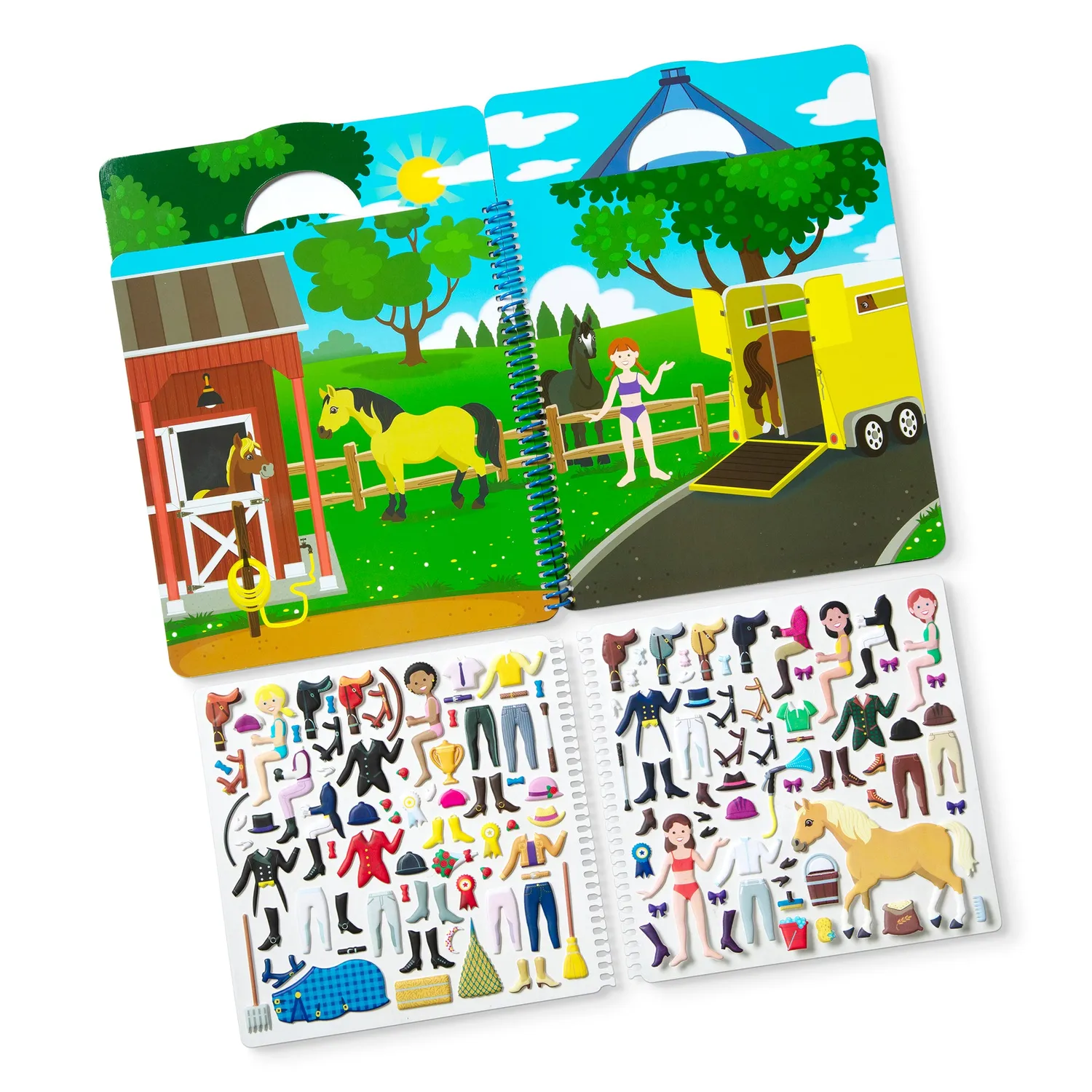 Melissa & Doug Riding Club puffy stickerboek herbruikbaar
