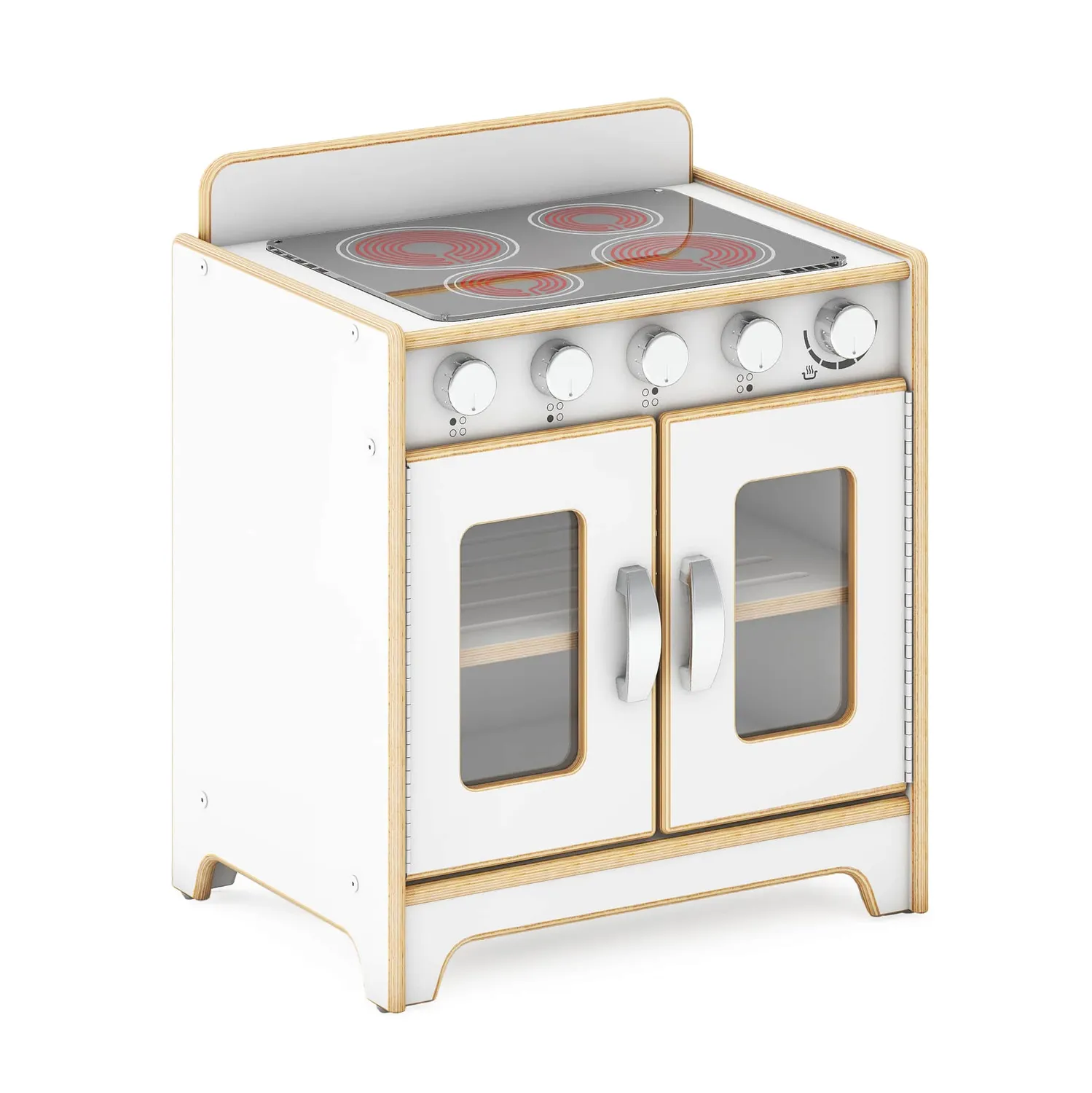 Guidecraft EdQ Kitchen Range speelfornuis naturel