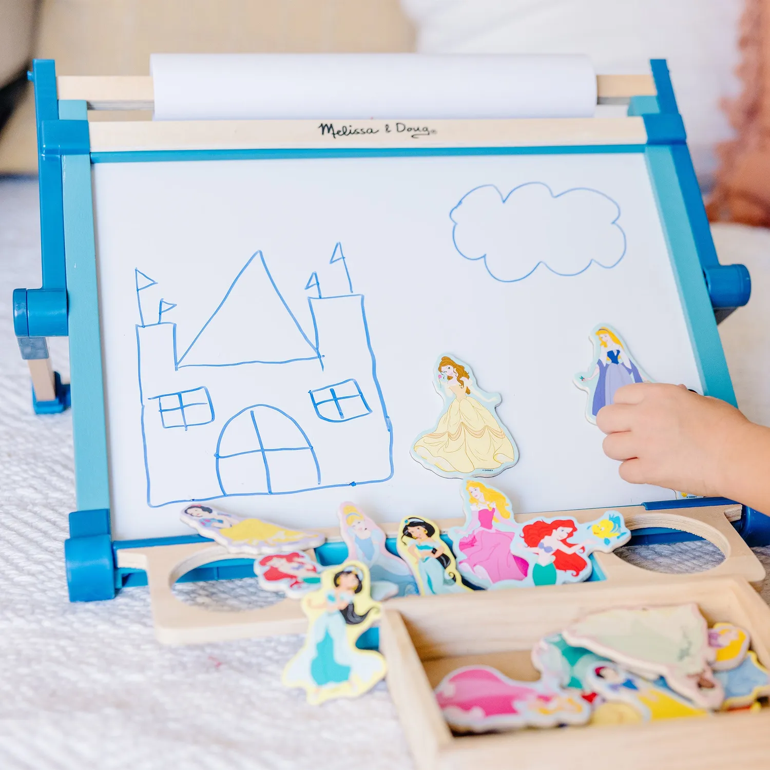 Melissa & Doug Double-Sided tafelezel magnetisch inklapbaar