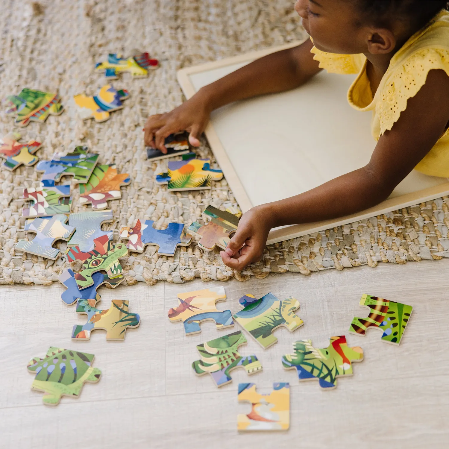Melissa & Doug Dinosaur houten puzzel 24 stukjes dino