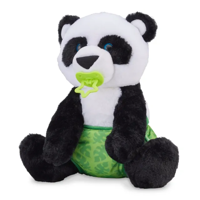 Melissa & Doug Baby Panda Knuffel 28 cm met fles