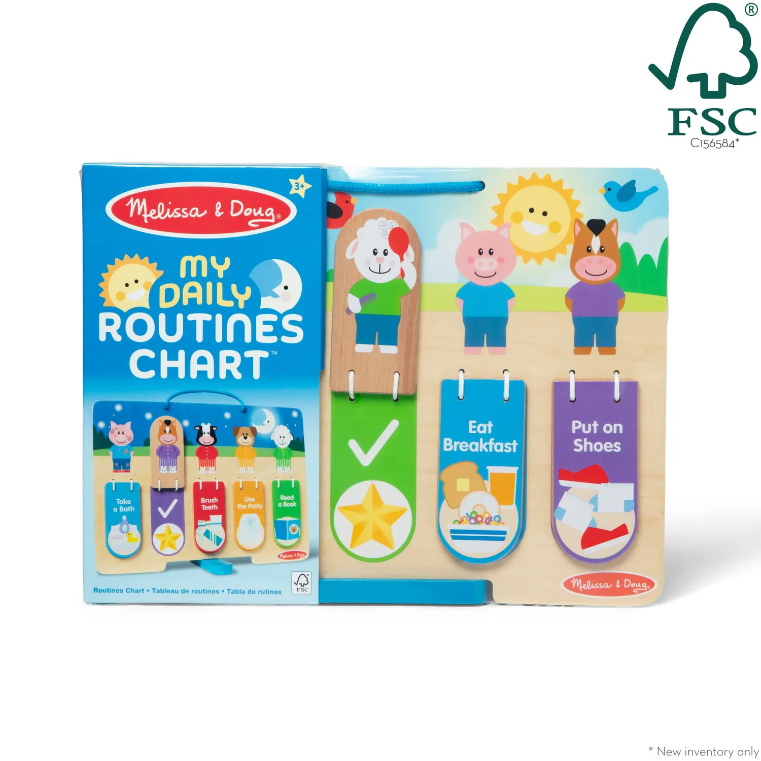 Melissa & Doug My Daily Routines Chart routinebord ochtend en bedtijd
