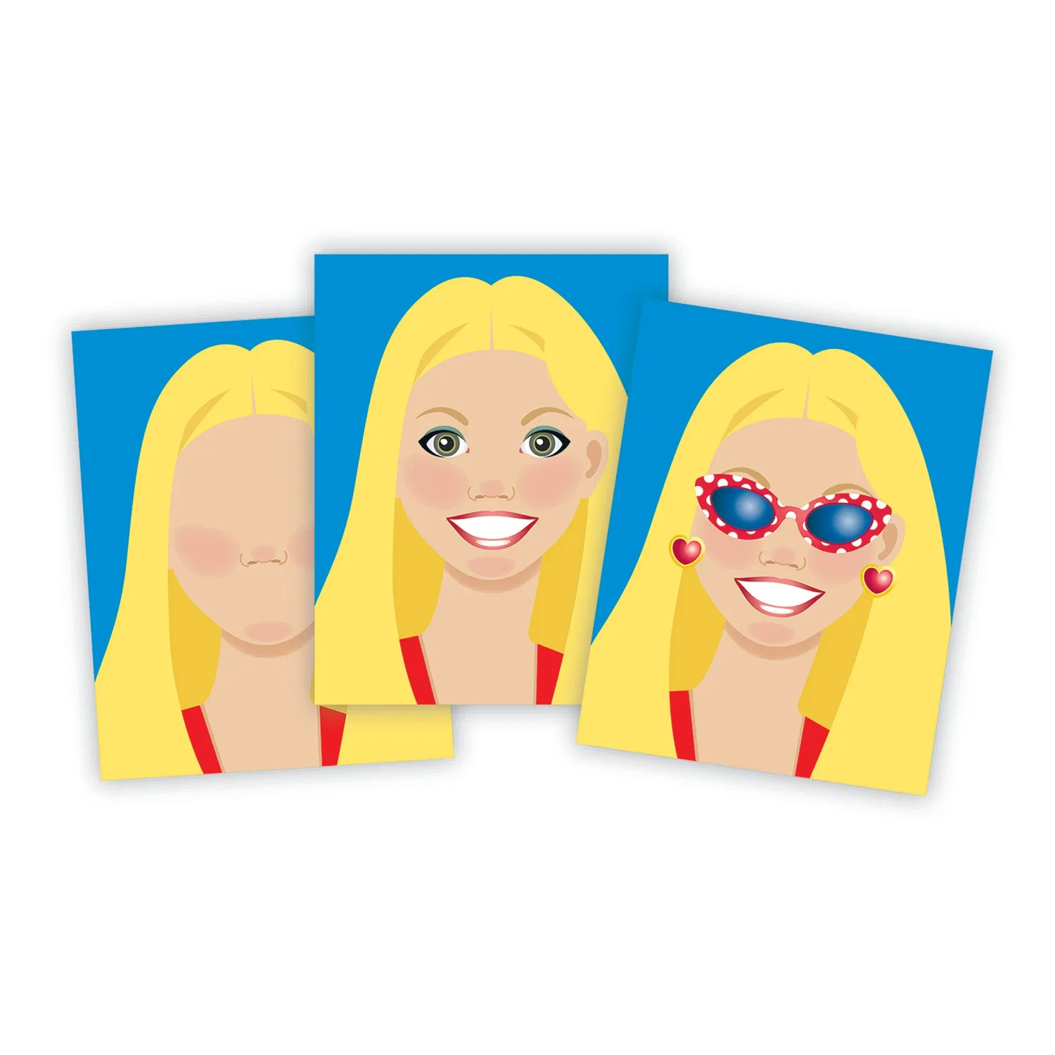 Melissa & Doug Make-a-Face Fashion Faces stickerboek