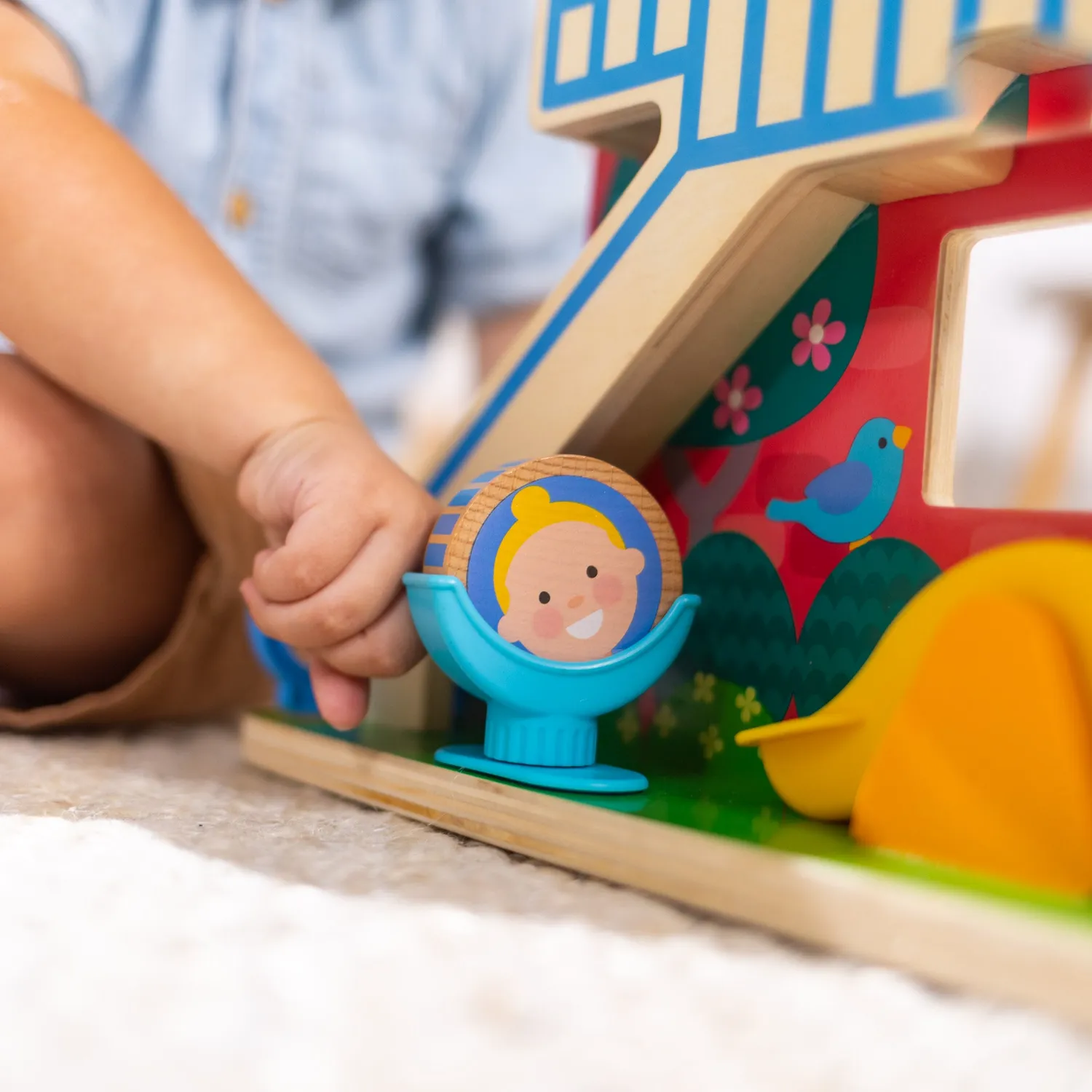 Melissa & Doug GO Tots Schoolyard Tumble houten speelset 4 figuren