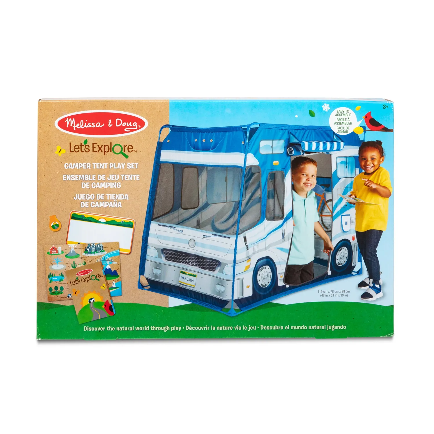 Melissa & Doug Let's Explore Camper Tent speeltent