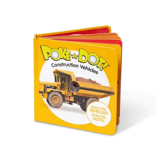 Melissa & Doug Poke-A-Dot Construction Vehicles kartonboek