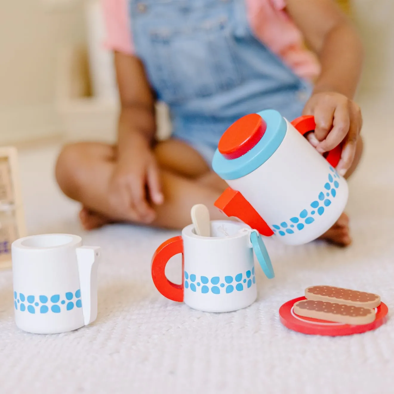 Melissa & Doug Steep & Serve theeset hout 3+ jaar theefeestje