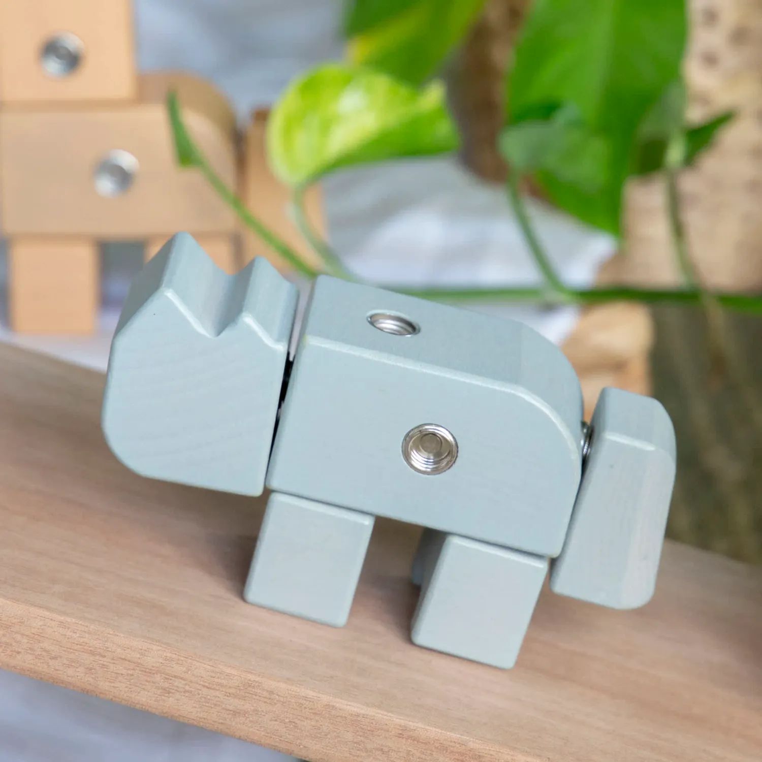 Guidecraft Snap Block Animals bouwblokken 33-delig hout