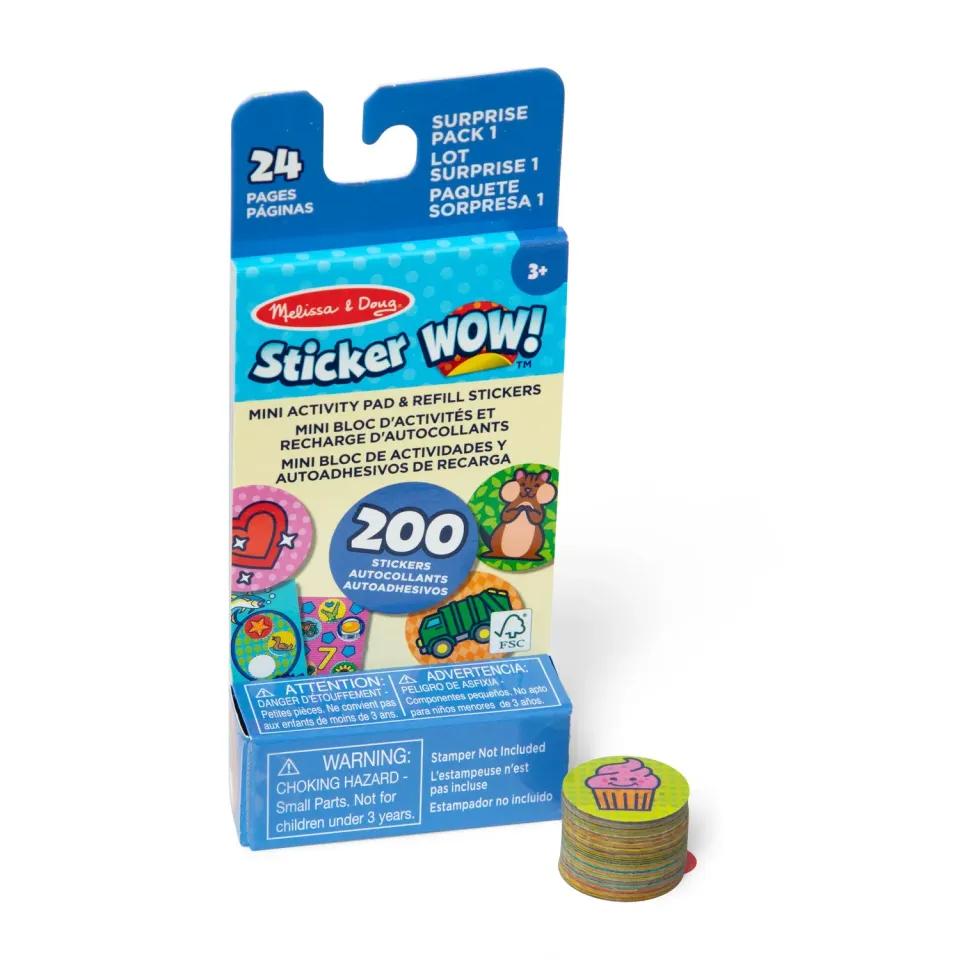Melissa & Doug Sticker WOW Surprise Pack 1 stickerboek 200st