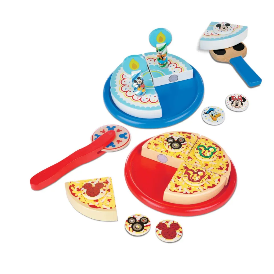 Melissa & Doug Mickey Mouse Pizza & Cake speelset hout
