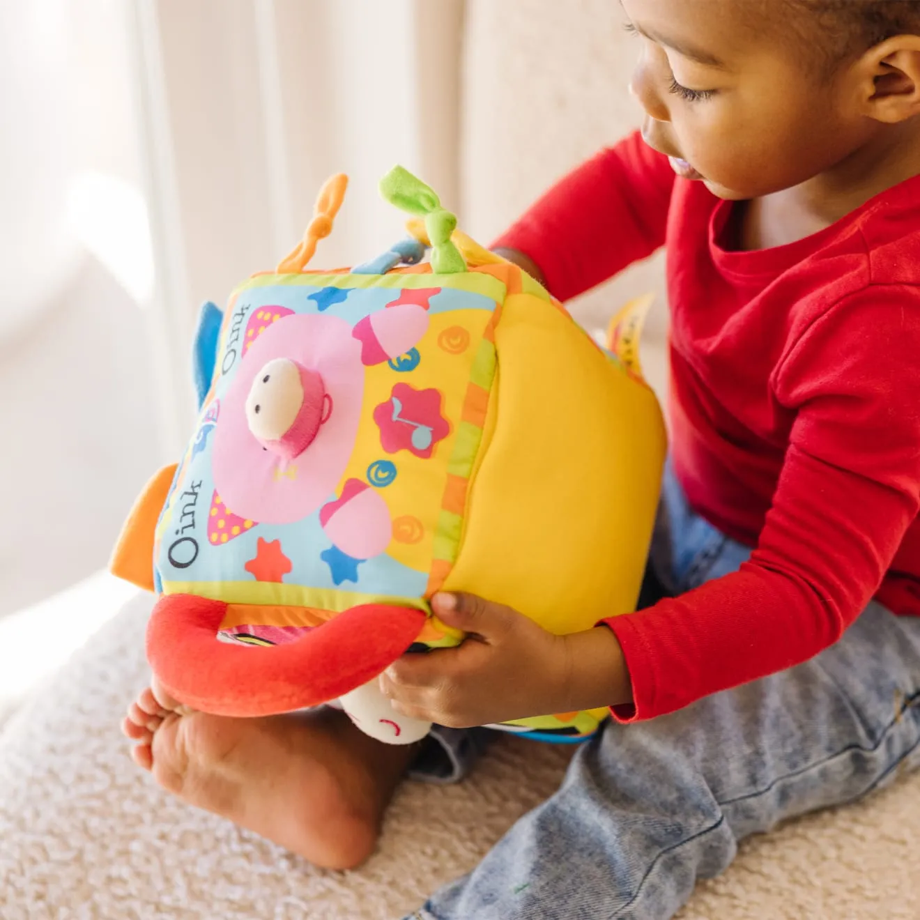 Melissa & Doug K's Kids Musical Farmyard Cube muziekblok baby