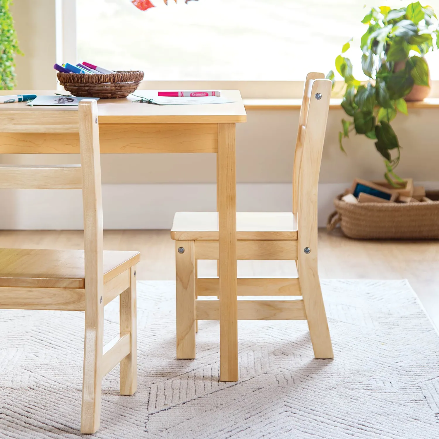 Guidecraft EdQ kinderstoel hout 25cm set van 2