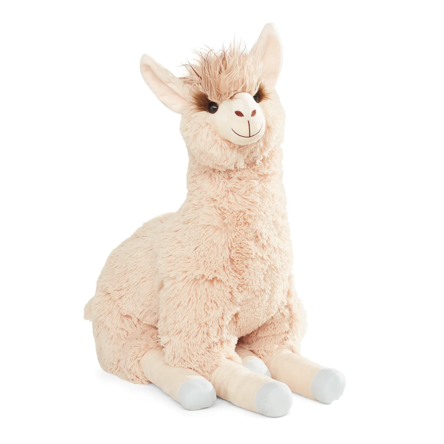 Melissa & Doug Jumbo Llama knuffel groot 66 cm beige