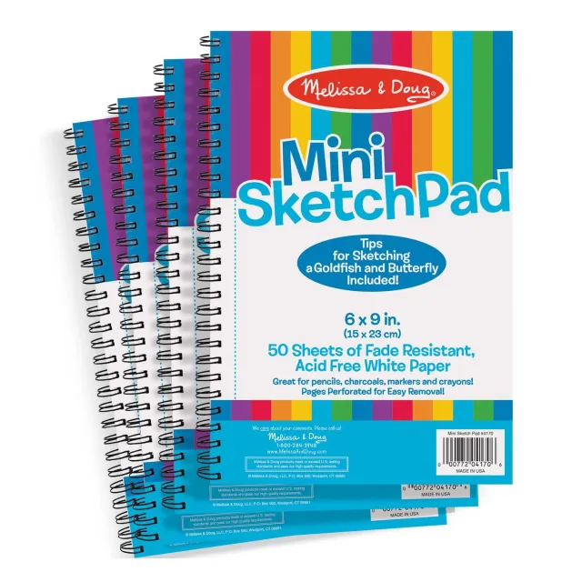 Melissa & Doug Mini Sketch Pad schetsblok 4-pack