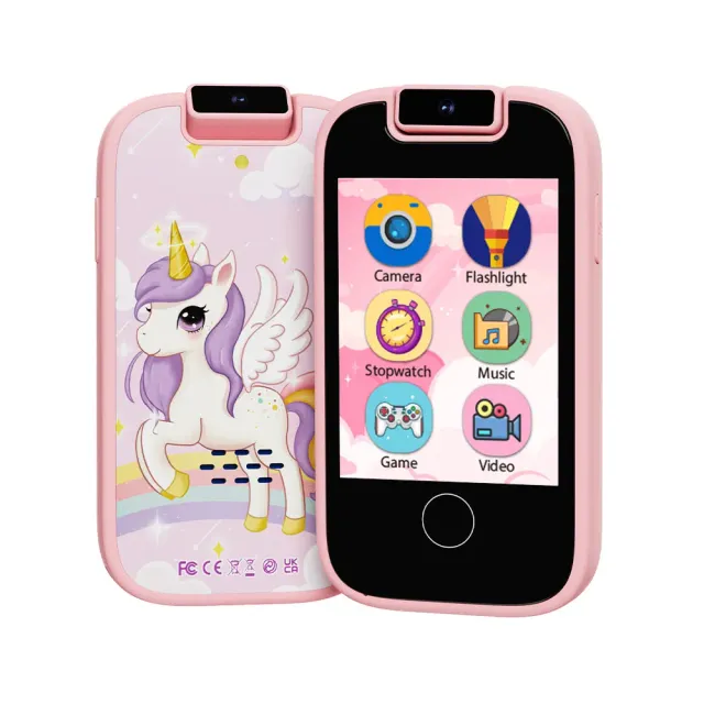 KOKODI Kids Smart Phone speelgoedtelefoon roze camera