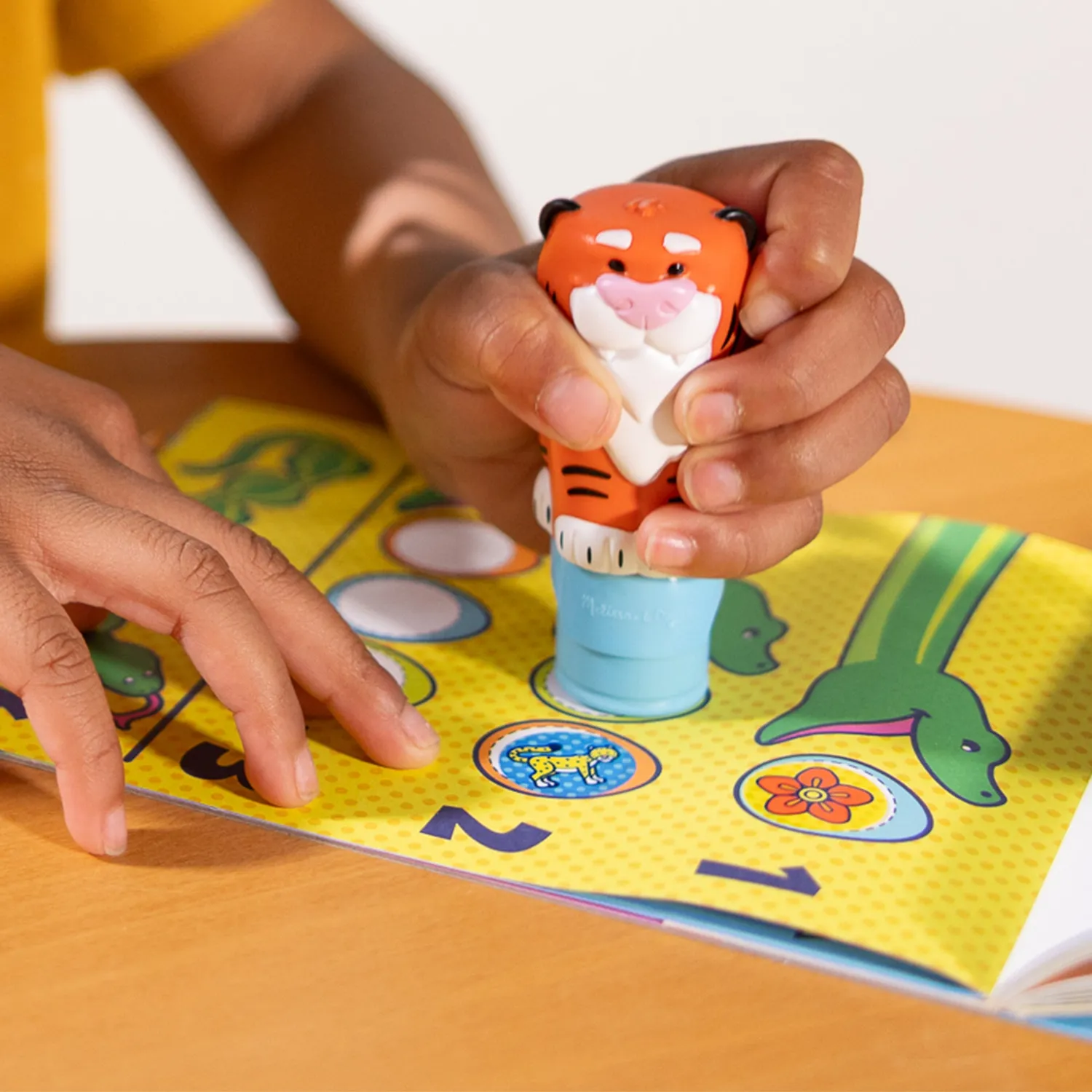 Melissa & Doug Sticker WOW Tiger stickerboek met stamper