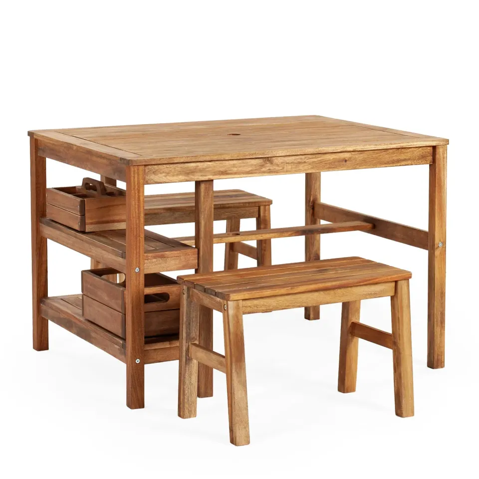 Guidecraft Martha Stewart Kids Outdoor knutseltafel set hout