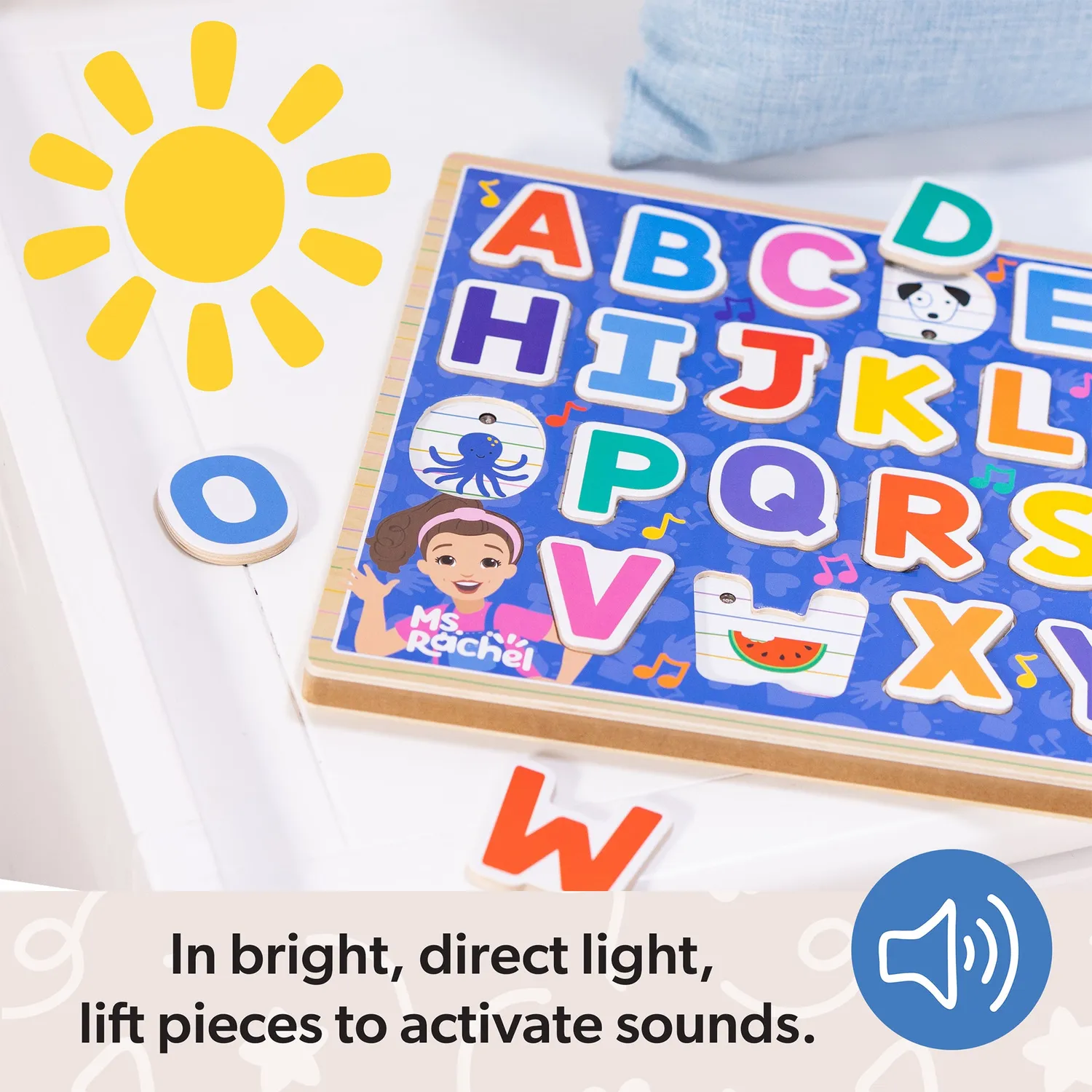 Melissa & Doug Ms Rachel letterpuzzel hout geluid 26-delig