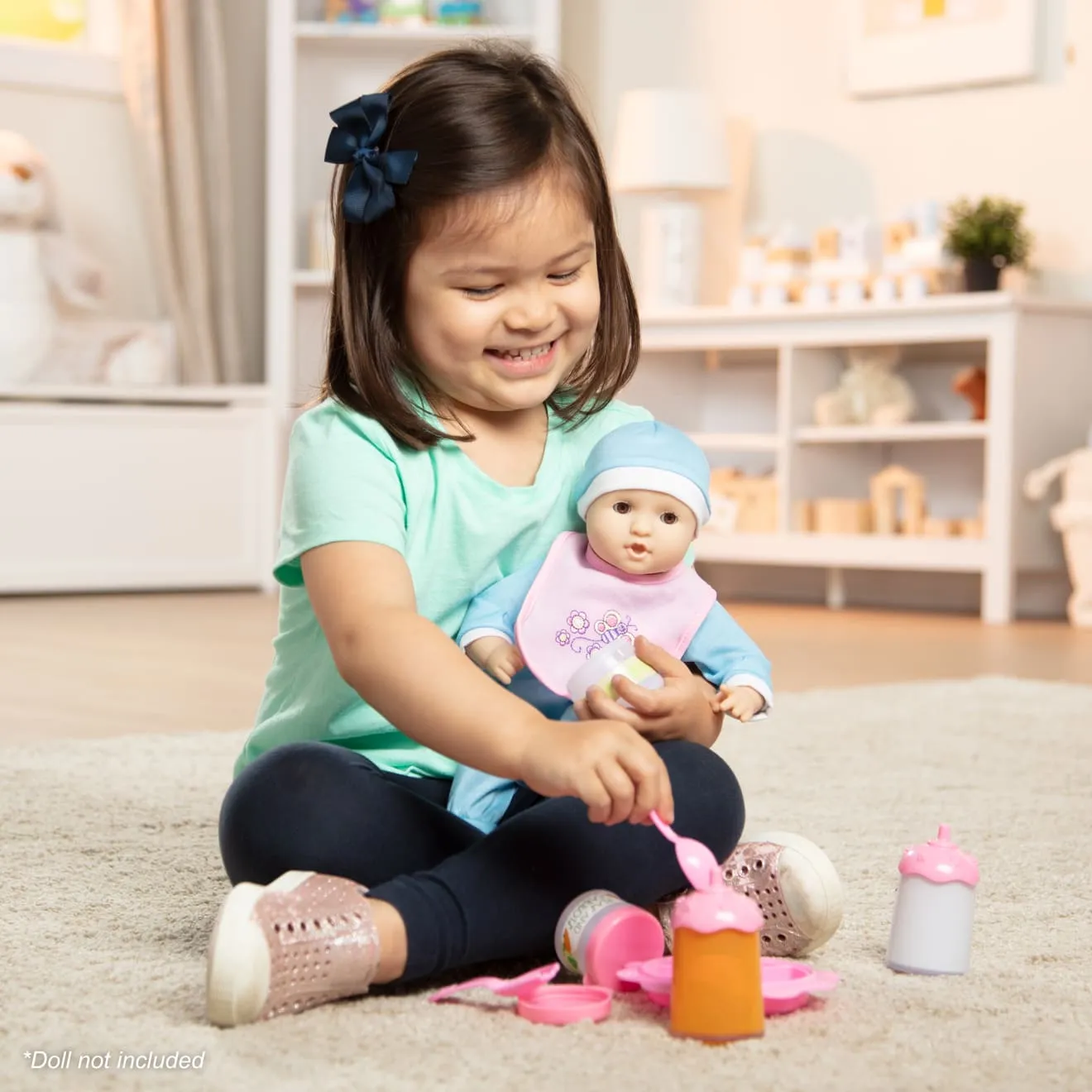 Melissa & Doug Mine to Love Baby Food & Bottle poppenset 8-delig