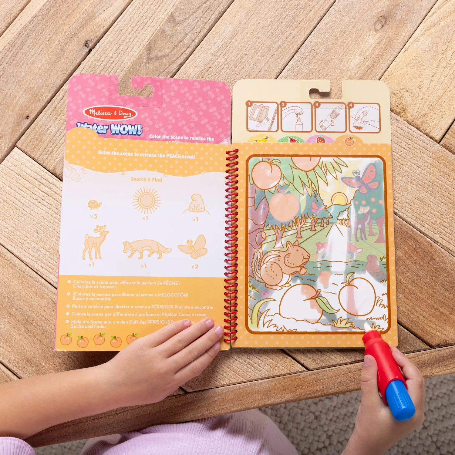 Melissa & Doug Water WOW! Fruit waterschilderboek met geur