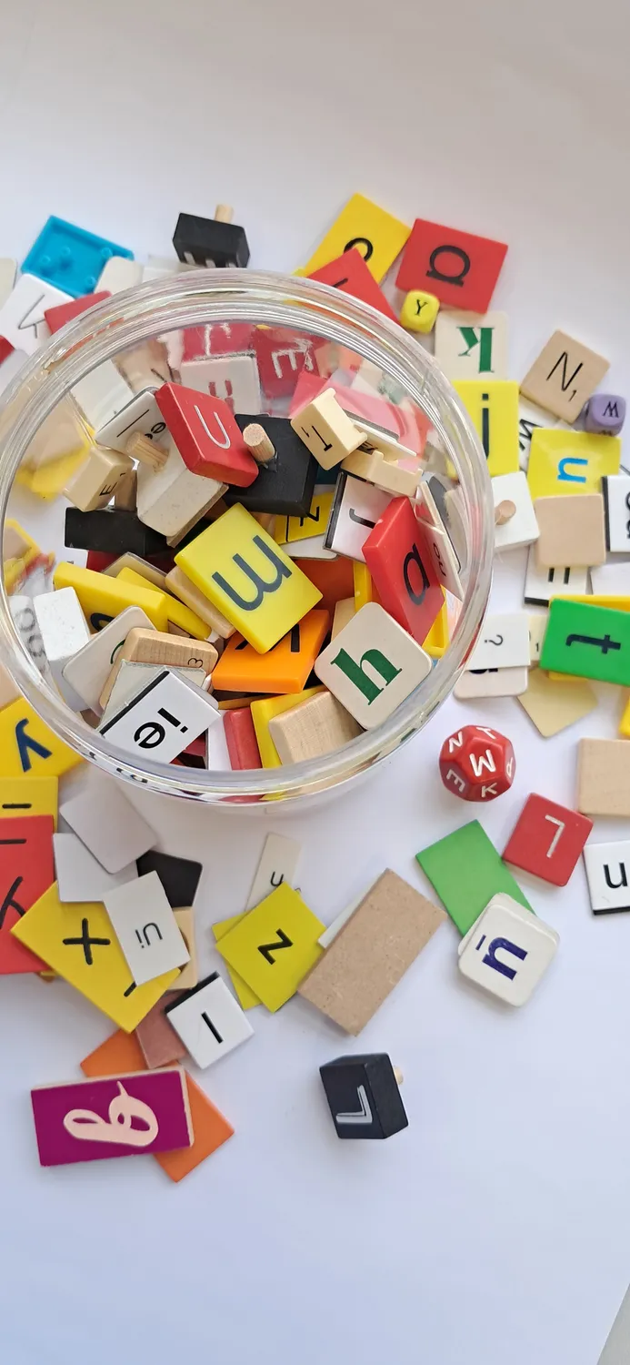 De Potjeskast Pot Lettersoep speelbak letters 750 ml mix