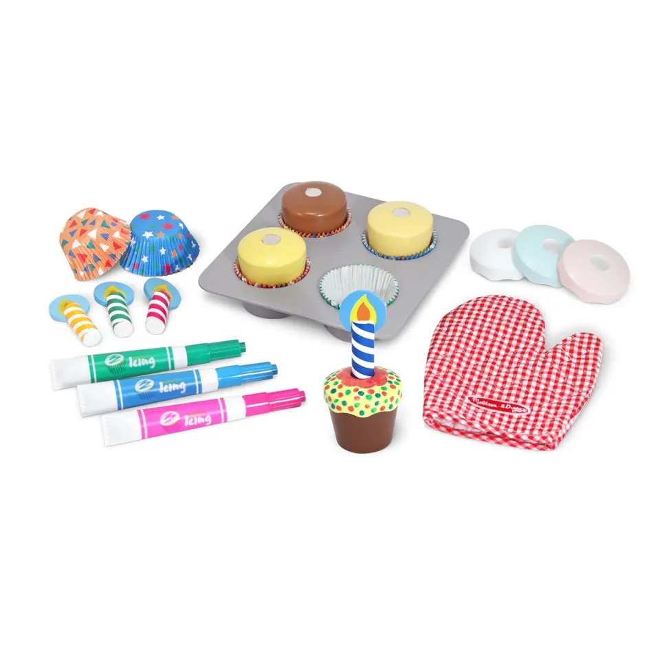 Melissa & Doug Bake & Decorate Cupcake Speelset Houten