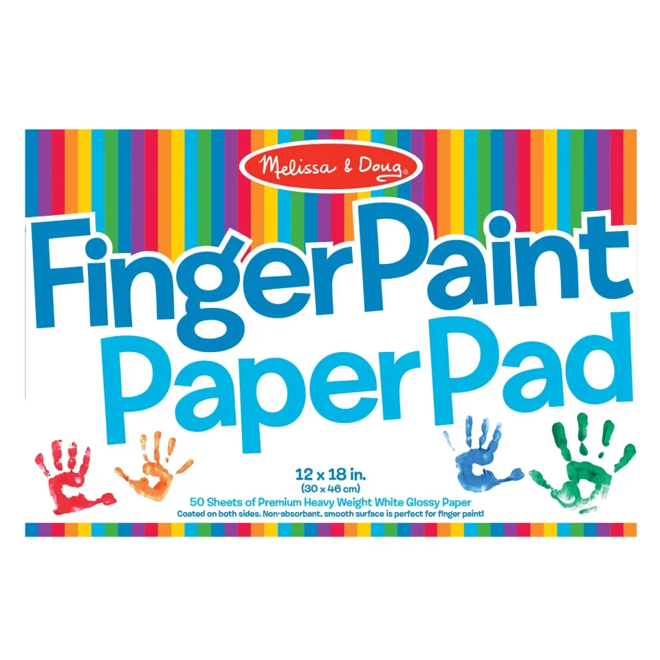 Melissa & Doug vingerverf papierblok 30x45 cm 50 vel