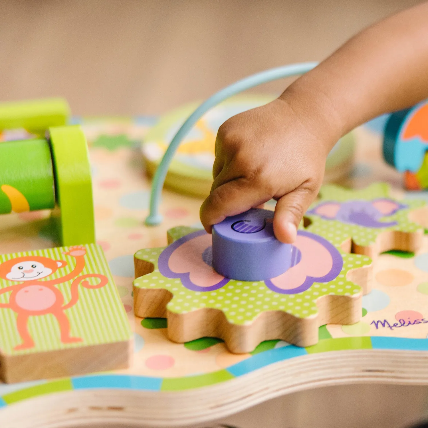 Melissa & Doug First Play Jungle houten activiteitentafel