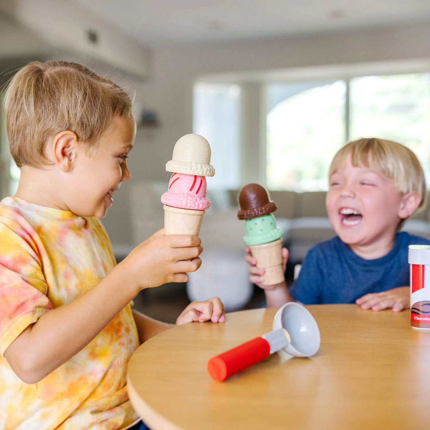 Melissa & Doug Scoop & Stack Magnetische IJsjesset 4 Bollen