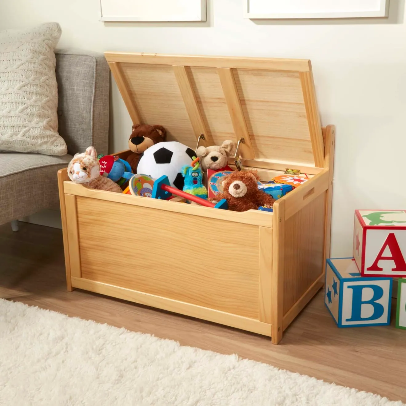 Melissa & Doug houten speelgoedkist Honey opbergkist 234 liter