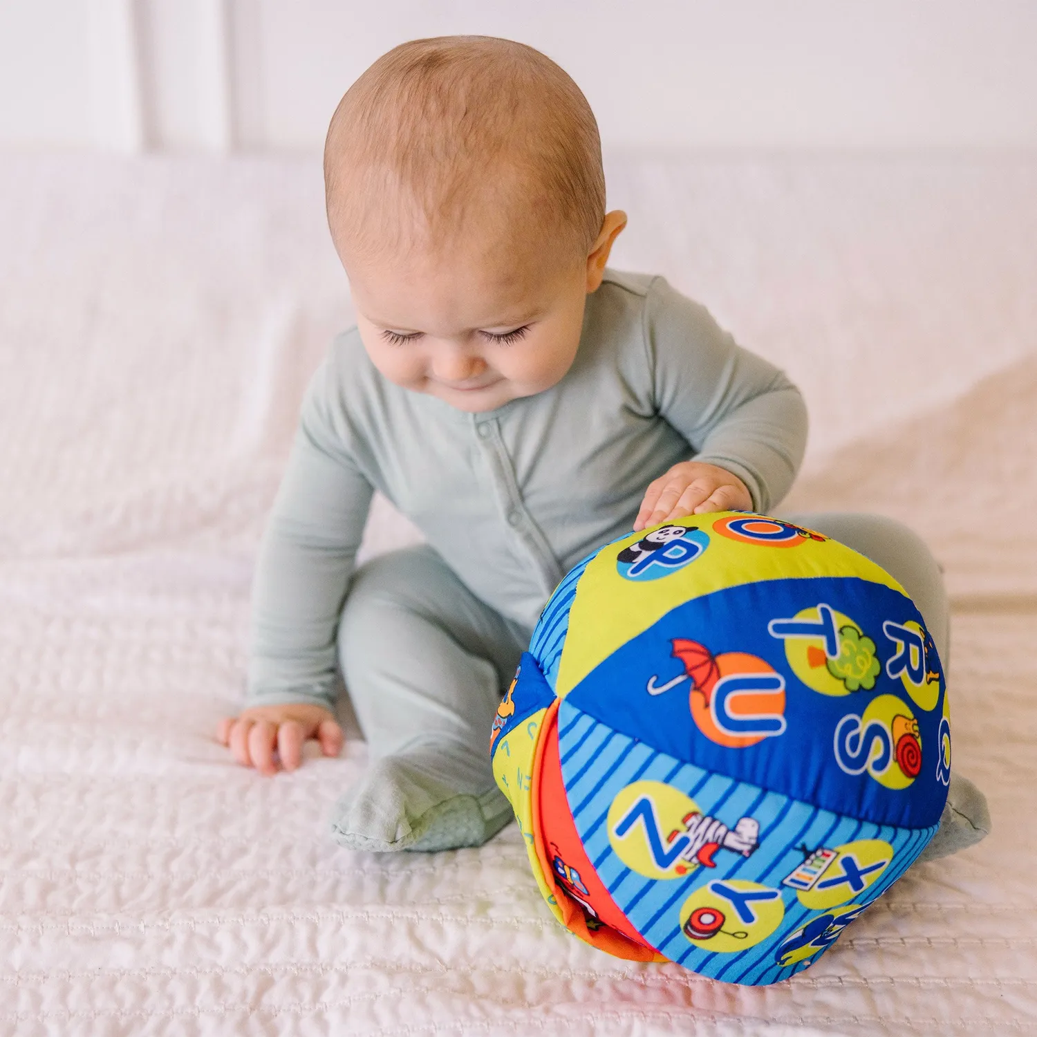 Melissa & Doug K’s Kids 2-in-1 Talking Ball babybal stof