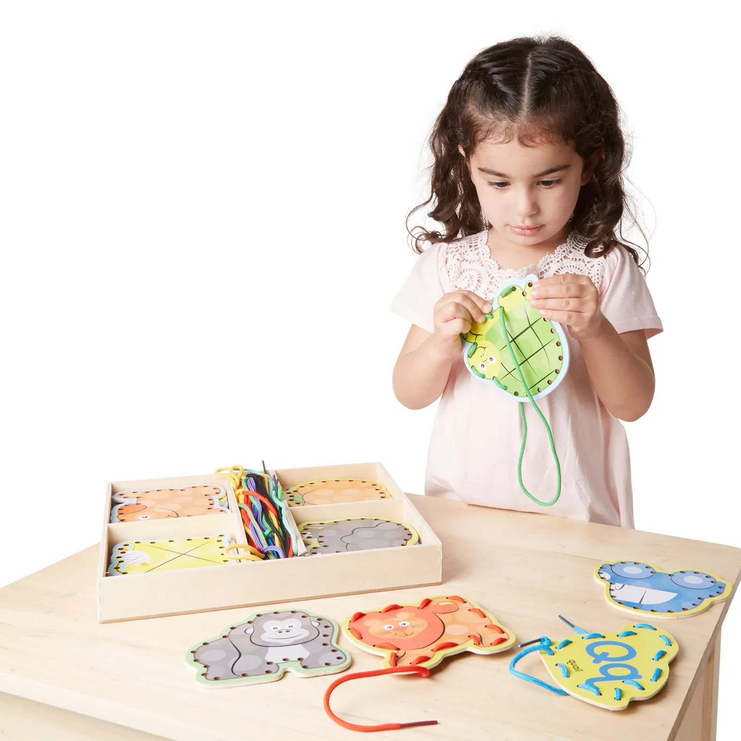 Melissa & Doug Alphabet Lacing Cards rijgkaarten 26 stuks 3-5 jaar