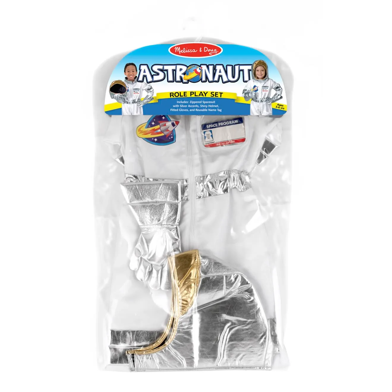 Melissa & Doug Astronaut verkleedset met helm 3-6 jaar ruimte
