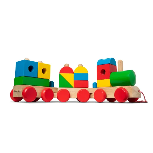 Melissa & Doug Jumbo Stacking Train houten trein classic 14-delig