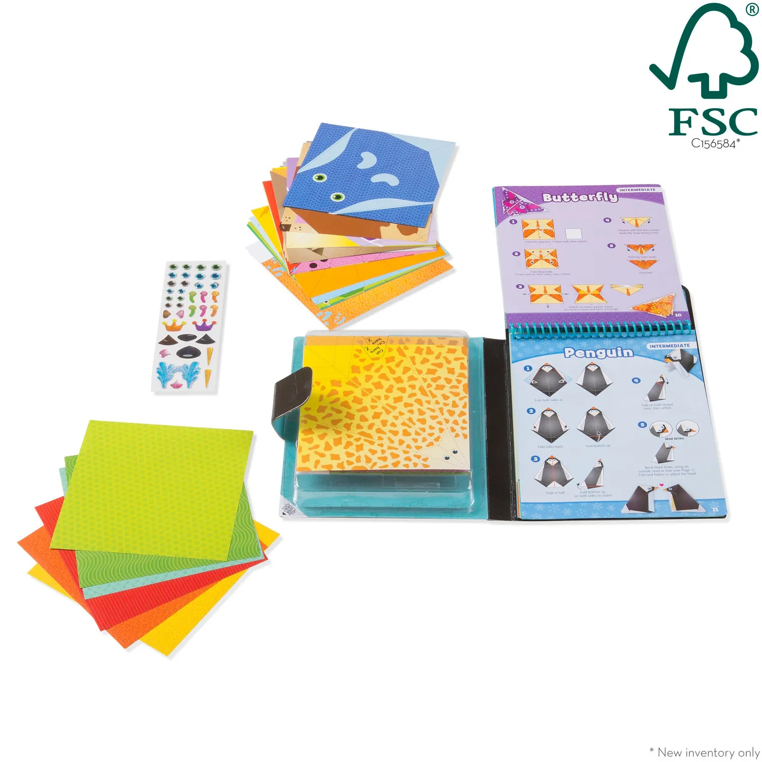Melissa & Doug On the Go Origami Dieren Knutselset