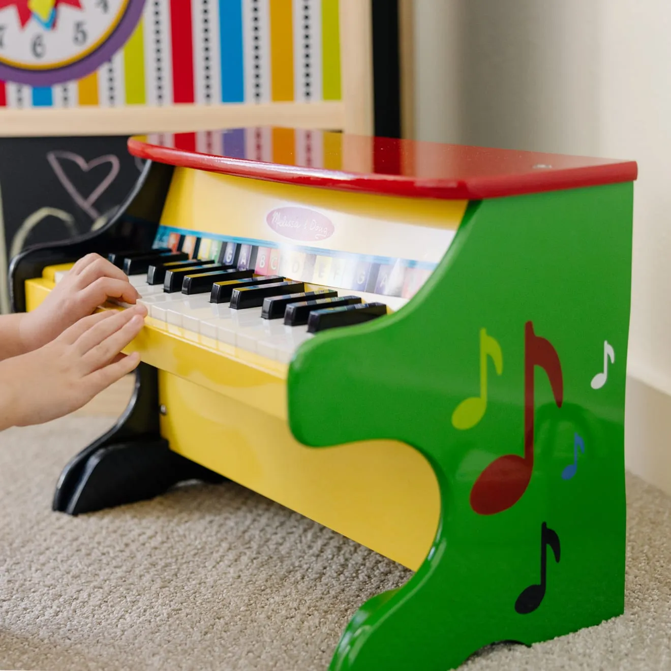 Melissa & Doug Learn-to-Play piano 25 toetsen hout