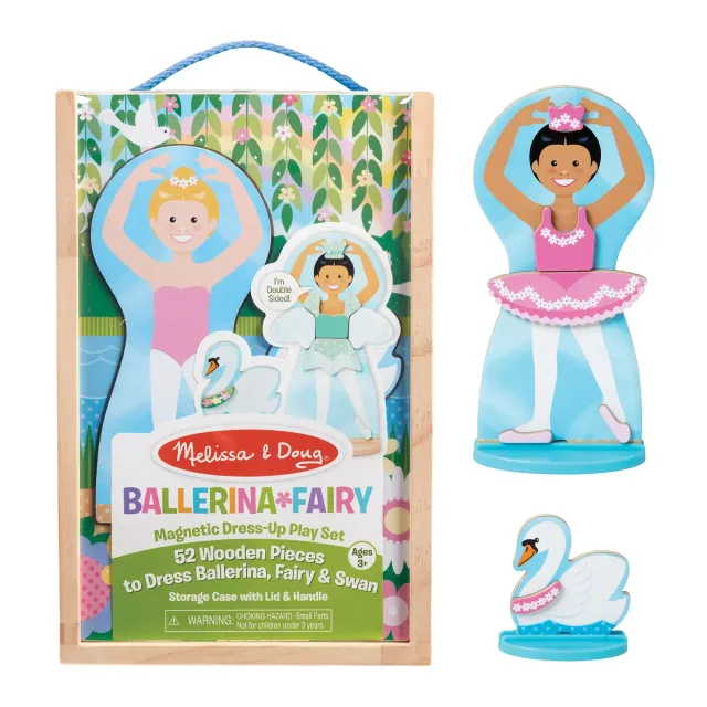 Melissa & Doug magneetspel ballerina fairy aankleedpop 52-delig