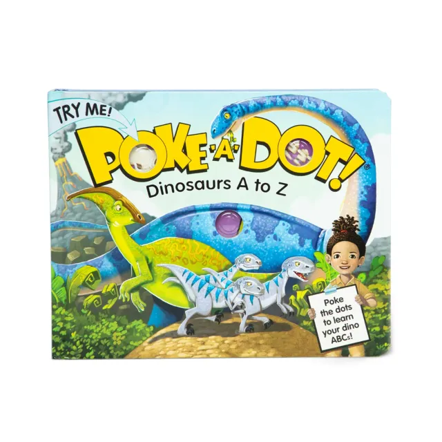 Melissa & Doug Poke-a-Dot Dino prikboek A tot Z