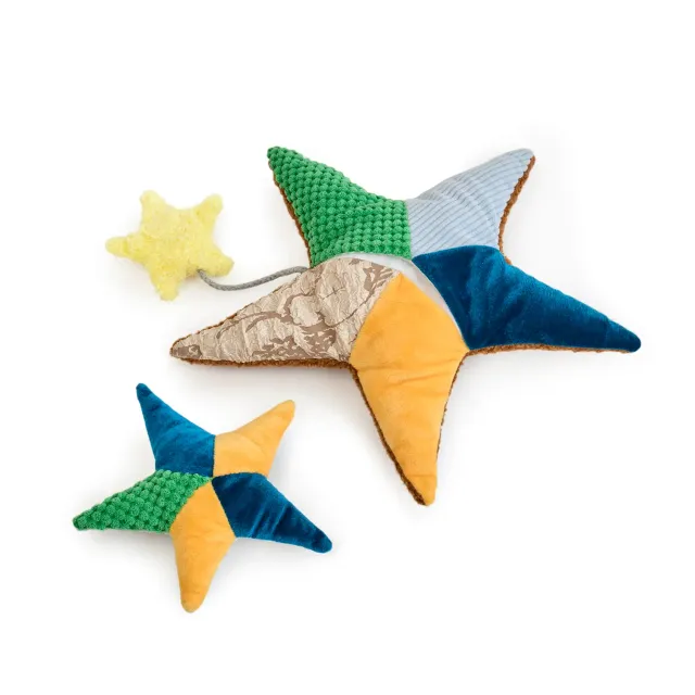 Guidecraft Plush Sea Stars knuffel set van 2 zacht