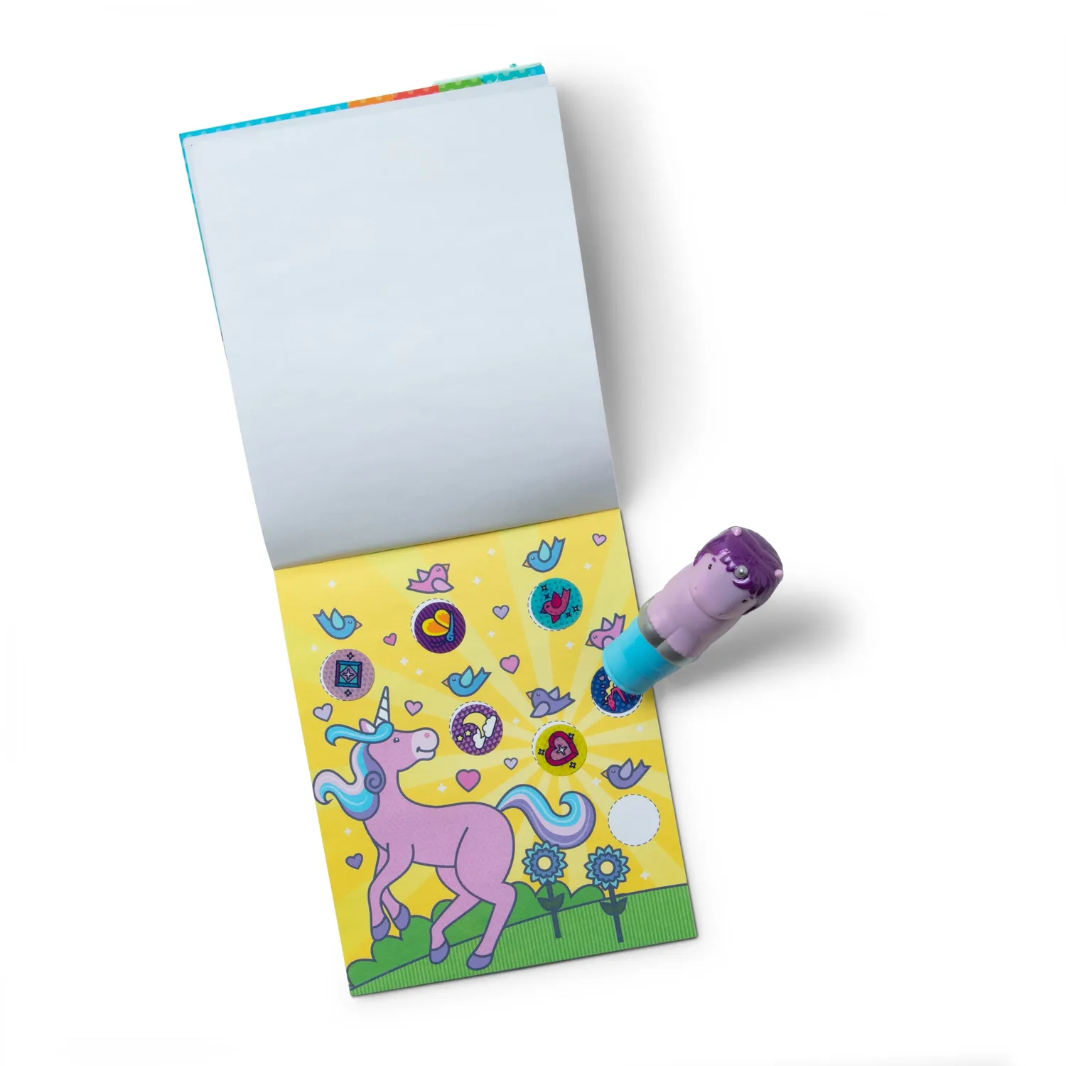 Melissa & Doug Sticker WOW Eenhoorn stickerboek paars